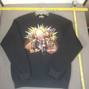 HARLEY DAVIDSON SWEAT SHIRT LOONY TUNE #1